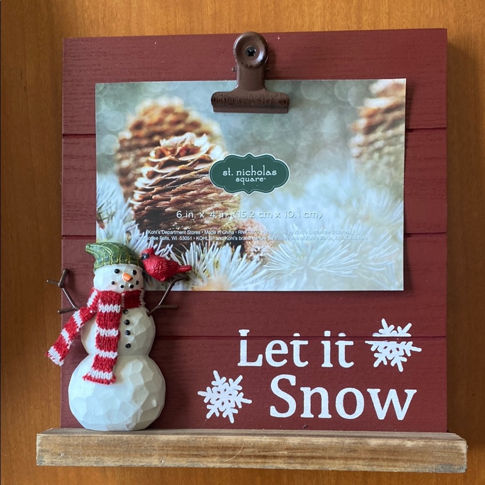 Holiday picture frame